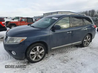 2014 Nissan Pathfinder S with VIN 5N1AR2MM0EC637135, listed as a Copart auction lot 42127375 with 195,368 mi miles and Clean Title. Bid and sale history available at carsss.com. Image 1.