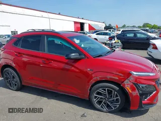 2022 Hyundai Kona N Line with VIN KM8K3CA3XNU798240, listed as a IAAI auction lot 42117790 with 34,276 mi miles and . Bid and sale history available at DreamBid. Image 6.