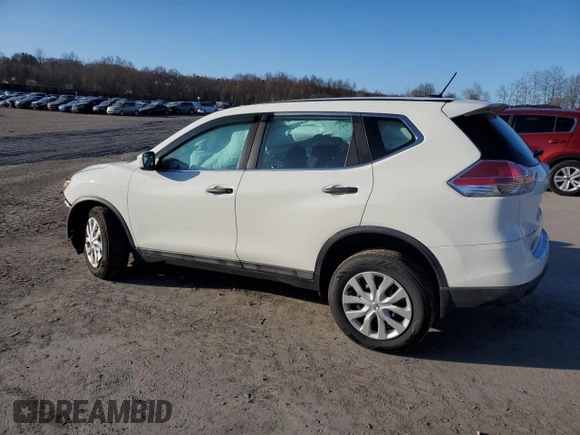 2016 Nissan Rogue S with VIN 5N1AT2MV8GC831442, listed as a Copart auction lot 50758085 with 75,336 mi miles and Salvage Title. Bid and sale history available at DreamBid. Image 2.