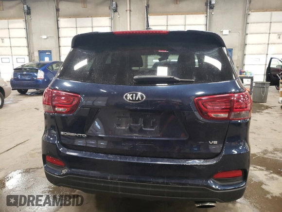 2019 Kia Sorento LX with VIN 5XYPGDA59KG549284, listed as a Copart auction lot 86268094 with 79,497 mi miles and Salvage Title. Bid and sale history available at DreamBid. Image 6.