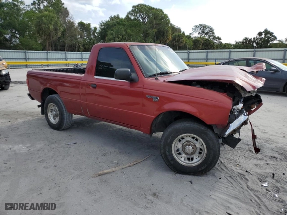 2002 Ford Ranger XL with VIN 1FTYR10D22TA24609, listed as a Copart auction lot 53474265 with 166,355 mi miles and Salvage Title. Bid and sale history available at carsss.com. Image 4.