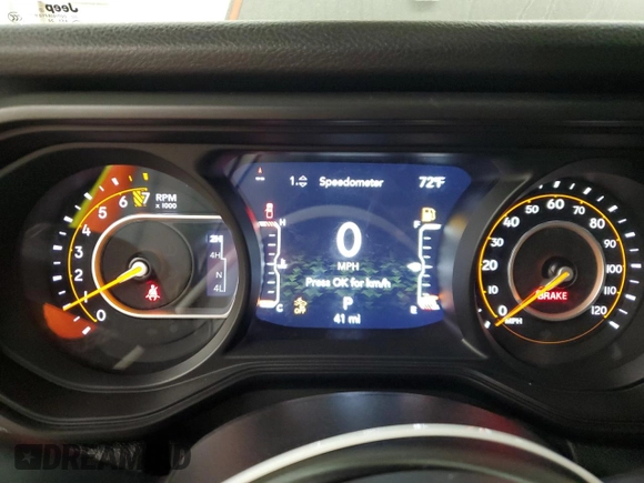 2024 Jeep Gladiator Sport S with VIN 1C6HJTAG8RL129605, listed as a Copart auction lot 50346665 with 41 mi miles and Salvage title. Bid and sale history available at DreamBid. Image 9.