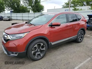 2018 Honda CR-V Touring with VIN 5J6RW2H92JL011483, listed as a Copart auction lot 55647035 with 129,637 mi miles and Salvage title. Bid and sale history available at DreamBid. Image 1.