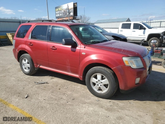 2009 Mercury Mariner with VIN 4M2CU81709KJ00977, listed as a Copart auction lot 48380815 with 198,941 mi miles and Salvage Title. Bid and sale history available at carsss.com. Image 4.