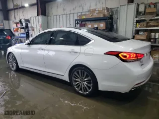 2015 Hyundai Genesis 5.0L with VIN KMHGN4JF9FU016933, listed as a Copart auction lot 42166475 with 163,601 mi miles and Salvage Title. Bid and sale history available at carsss.com. Image 2.