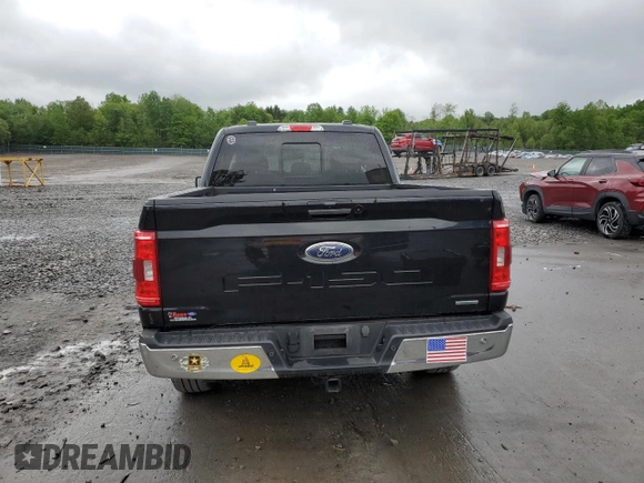 2023 Ford F-150 XL with VIN 1FTEX1EPXPKE88370, listed as a Copart auction lot 57719225 with 31,440 mi miles and Salvage title. Bid and sale history available at DreamBid. Image 6.