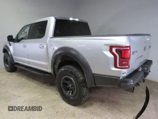 2017 Ford F-150 Raptor with VIN 1FTFW1RG7HFA87001, listed as a Copart auction lot 48576965 with 110,157 mi miles and Salvage Title. Bid and sale history available at carsss.com. Image 4.