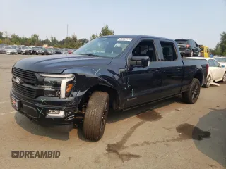 2024 Ford F-150 with VIN 1FTFW7LDXRFA74262, listed as a Copart auction lot 69665714 with 4,714 mi miles and Salvage title. Bid and sale history available at DreamBid. Image 1.