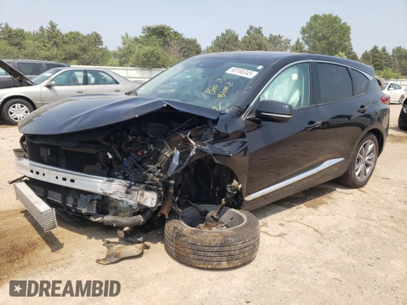 2020 Acura RDX Technology with VIN 5J8TC2H57LL012330, listed as a Copart auction lot 60165345 with Not provided miles and Non repairable. Bid and sale history available at DreamBid. Image 1.