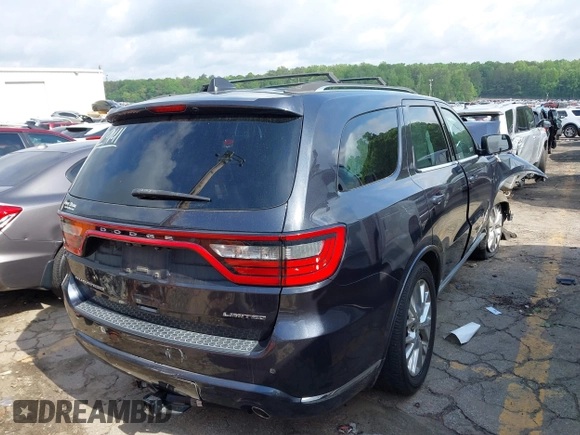 2016 Dodge Durango Limited with VIN 1C4RDHDG2GC432941, listed as a IAAI auction lot 42155364 with Not provided miles and . Bid and sale history available at DreamBid. Image 4.