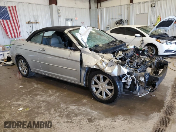 2008 Chrysler Sebring Limited with VIN 1C3LC65M68N254463, listed as a Copart auction lot 81601714 with 0 mi miles and Non Repairable. Bid and sale history available at carsss.com. Image 4.
