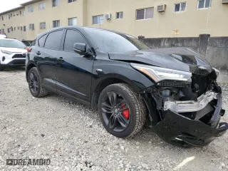 2019 Acura RDX w/A-Spec Pkg with VIN 5J8TC1H61KL009831, listed as a Copart auction lot 89263855 with 76,524 mi miles and Non Repairable. Bid and sale history available at carsss.com. Image 4.