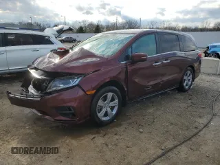 2018 Honda Odyssey EX-L with VIN 5FNRL6H73JB085115, listed as a Copart auction lot 50574975 with 166,626 mi miles and Non Repairable. Bid and sale history available at carsss.com. Image 1.