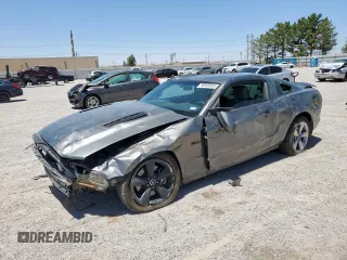 2013 Ford Mustang GT with VIN 1ZVBP8CF0D5266823, listed as a Copart auction lot 56985855 with 80,552 mi miles and Salvage title. Bid and sale history available at DreamBid. Image 1.