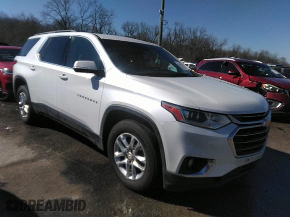 2020 Chevrolet Traverse LT Cloth with VIN 1GNERGKWXLJ112767, listed as a IAAI auction lot 41617752 with 195,043 mi miles. Bid and sale history available at carsss.com. Image 1.