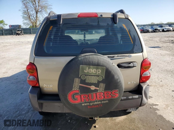 2004 Jeep Liberty Sport with VIN 1J4GL48K34W250008, listed as a Copart auction lot 53067095 with 161,266 mi miles and Salvage Title. Bid and sale history available at DreamBid. Image 6.
