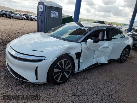 2023 Lucid Air Touring with VIN 50EA1TEA6PA004669, listed as a Copart auction lot 51686075 with 0 mi miles and Salvage Title. Bid and sale history available at carsss.com. Image 1.