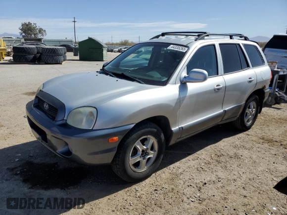 2003 Hyundai Santa Fe GLS with VIN KM8SC73DX3U518567, listed as a Copart auction lot 44335265 with 161,003 mi miles and Salvage Title. Bid and sale history available at carsss.com. Image 1.