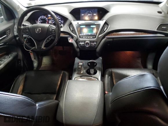 2017 Acura MDX Technology with VIN 5FRYD4H52HB016419, listed as a Copart auction lot 59323645 with 106,206 mi miles and Salvage title. Bid and sale history available at DreamBid. Image 8.