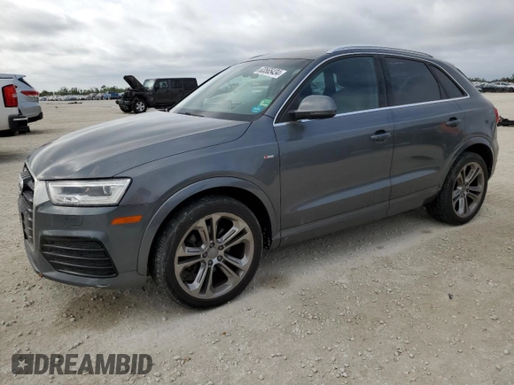 2017 Audi Q3 Prestige with VIN WA1GCCFS0HR005622, listed as a Copart auction lot 83565434 with 91,537 mi miles and Salvage Title. Bid and sale history available at carsss.com. Image 1.