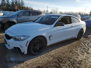 2014 BMW 4 Series 435i xDrive with VIN WBA3R5C50EK186817, listed as a Copart auction lot 48122185 with 0 mi miles and Clean Title. Bid and sale history available at carsss.com. Image 1.
