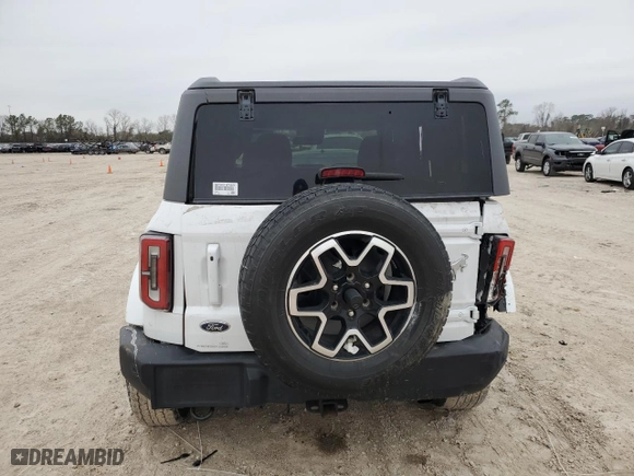 2022 Ford Bronco with VIN 1FMDE5AHXNLB15534, listed as a Copart auction lot 44449825 with 45,726 mi miles and Salvage Title. Bid and sale history available at carsss.com. Image 6.
