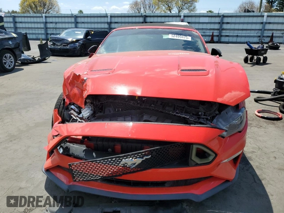 2018 Ford Mustang EcoBoost Premium with VIN 1FATP8UH4J5138707, listed as a Copart auction lot 52499475 with 92,254 mi miles and Salvage title. Bid and sale history available at DreamBid. Image 5.