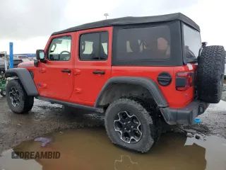 2022 Jeep Wrangler Unlimited Rubicon with VIN 1C4JJXR62NW171306, listed as a Copart auction lot 81366074 with 25,001 mi miles and Clean title. Bid and sale history available at DreamBid. Image 2.