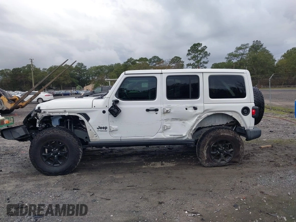 2021 Jeep Wrangler Unlimited Willys with VIN 1C4HJXDN0MW685716, listed as a IAAI auction lot 40837088 with 35,881 mi miles and . Bid and sale history available at DreamBid. Image 14.