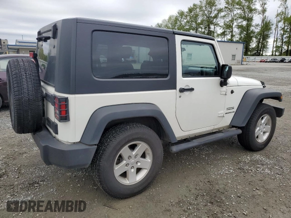 2010 Jeep Wrangler Sport with VIN 1J4AA2D12AL130050, listed as a Copart auction lot 54736025 with 48,262 mi miles and Salvage Title. Bid and sale history available at carsss.com. Image 3.