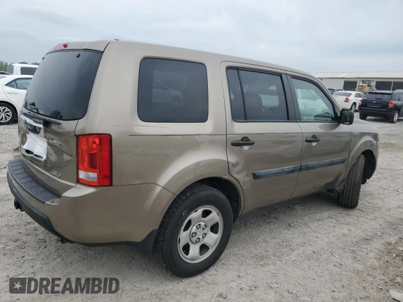 2011 Honda Pilot LX with VIN 5FNYF4H27BB053748, listed as a Copart auction lot 57223495 with 159,544 mi miles and Salvage title. Bid and sale history available at DreamBid. Image 3.