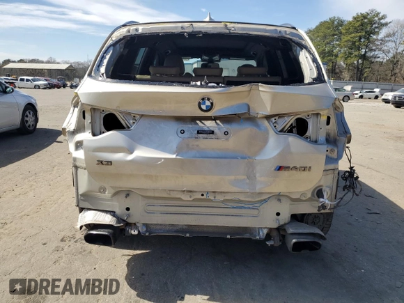 2020 BMW X3 M40i with VIN 5UXTY9C05LL304402, listed as a Copart auction lot 47358785 with 57,231 mi miles and Salvage Title. Bid and sale history available at DreamBid. Image 6.