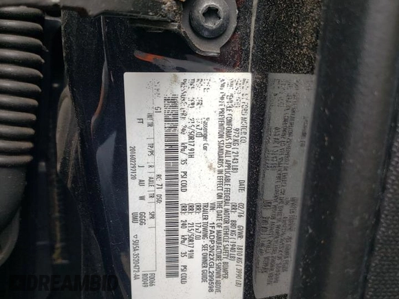 2016 Ford Focus Titanium with VIN 1FADP3N2XGL299598, listed as a Copart auction lot 60832285 with 121,482 mi miles and Salvage title. Bid and sale history available at DreamBid. Image 12.