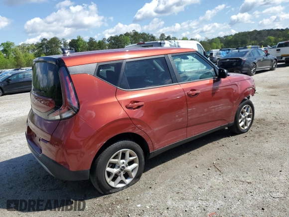 2024 Kia Soul LX with VIN KNDJ23AU2R7909850, listed as a Copart auction lot 52988955 with 25,225 mi miles and Clean Title. Bid and sale history available at carsss.com. Image 3.