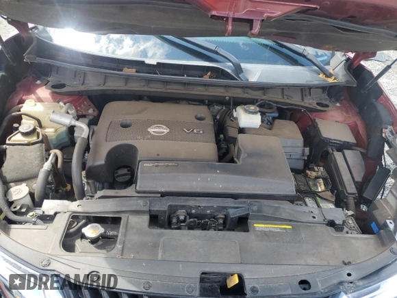 2018 Nissan Murano SV z VIN 5N1AZ2MG0JN105828, wystawiony jako Copart lot #52940955 z przebiegiem 173 845 mil mil oraz Szkoda całkowita • Salvage title. Historia ofert i sprzedaży dostępna na DreamBid. Obrazek 12.