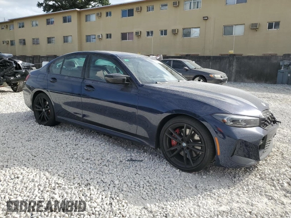 2024 BMW 3 Series M340i xDrive with VIN 3MW49FF02R8E70970, listed as a Copart auction lot 84431924 with 12,286 mi miles and Salvage Title. Bid and sale history available at carsss.com. Image 4.