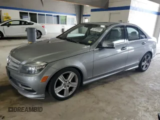 2011 Mercedes-Benz C 300 Sport with VIN WDDGF8BB1BR163982, listed as a Copart auction lot 64742095 with 118,912 mi miles and Salvage title. Bid and sale history available at DreamBid. Image 1.