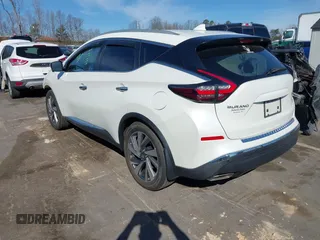 2020 Nissan Murano SL with VIN 5N1AZ2CJ7LN173771, listed as a IAAI auction lot 41829503 with 51,209 mi miles and . Bid and sale history available at DreamBid. Image 3.
