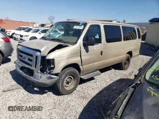 2008 Ford Econoline Passenger XL with VIN 1FBSS31L38DA29496, listed as a Copart auction lot 48075995 with 294,180 mi miles and Salvage Title. Bid and sale history available at DreamBid. Image 1.