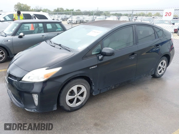 2014 Toyota Prius Four with VIN JTDKN3DU2E1776107, listed as a IAAI auction lot 41961997 with 175,905 mi miles. Bid and sale history available at carsss.com. Image 2.