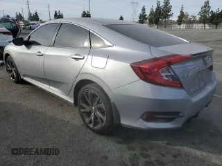 2020 Honda Civic Sedan Sport with VIN 19XFC2F81LE206515, listed as a Copart auction lot 42047625 with 47,379 mi miles and Salvage Title. Bid and sale history available at carsss.com. Image 2.