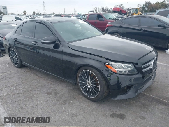 2020 Mercedes-Benz C 300 with VIN W1KWF8DB4LR594133, listed as a IAAI auction lot 42180805 with 43,437 mi miles and . Bid and sale history available at carsss.com. Image 1.