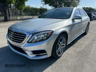 2017 Mercedes-Benz S with VIN WDDUG8CB9HA332278, listed as a Copart auction lot 54799475 with 107,932 mi miles and Salvage Title. Bid and sale history available at carsss.com. Image 1.