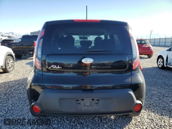 2014 Kia Soul + with VIN KNDJP3A50E7018427, listed as a Copart auction lot 42261125 with 124,816 mi miles and Salvage Title. Bid and sale history available at carsss.com. Image 6.