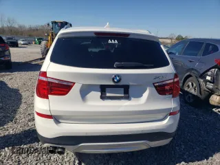 2017 BMW X3 sDrive28i with VIN 5UXWZ7C34H0X41096, listed as a Copart auction lot 45384405 with 74,875 mi miles and Salvage Title. Bid and sale history available at carsss.com. Image 6.
