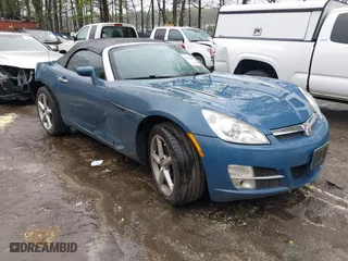 2008 Saturn Sky with VIN 1G8MB35B38Y122723, listed as a IAAI auction lot 41968187 with 134,307 mi miles. Bid and sale history available at carsss.com. Image 1.