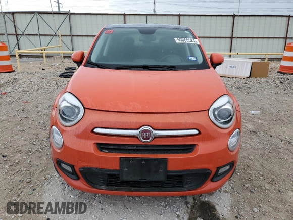 2017 FIAT 500X Lounge with VIN ZFBCFXDB7HP616011, listed as a Copart auction lot 59060524 with 50,980 mi miles and Salvage title. Bid and sale history available at DreamBid. Image 5.