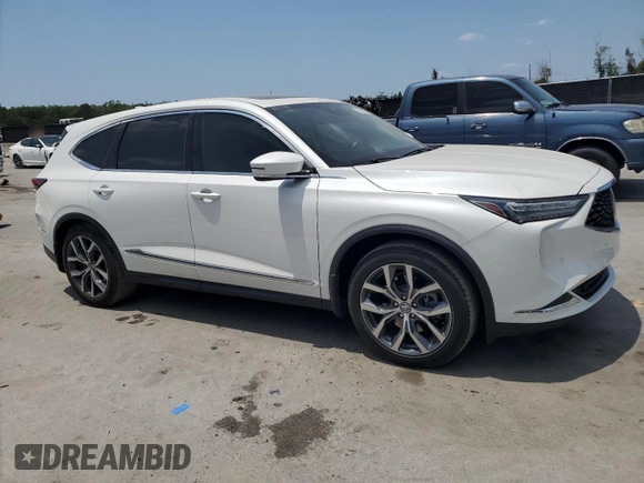 2023 Acura MDX Technology with VIN 5J8YD9H45PL000928, listed as a Copart auction lot 58206855 with 32,168 mi miles and Salvage title. Bid and sale history available at DreamBid. Image 4.