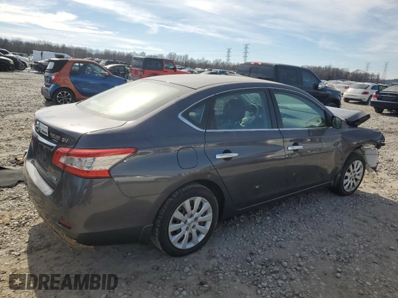 2014 Nissan Sentra SV with VIN 3N1AB7AP3EL696305, listed as a Copart auction lot 41922025 with 127,497 mi miles and Salvage Title. Bid and sale history available at DreamBid. Image 3.