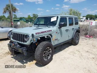 2024 Jeep Wrangler Rubicon with VIN 1C4PJXFG3RW295565, listed as a IAAI auction lot 42026211 with 5,661 mi miles. Bid and sale history available at carsss.com. Image 18.